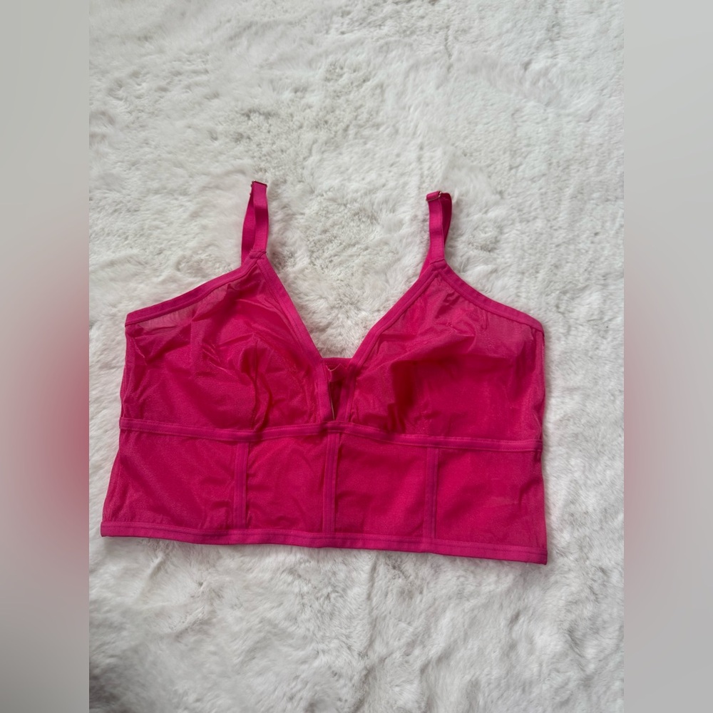 Auden Fuchsia Longline Bralette